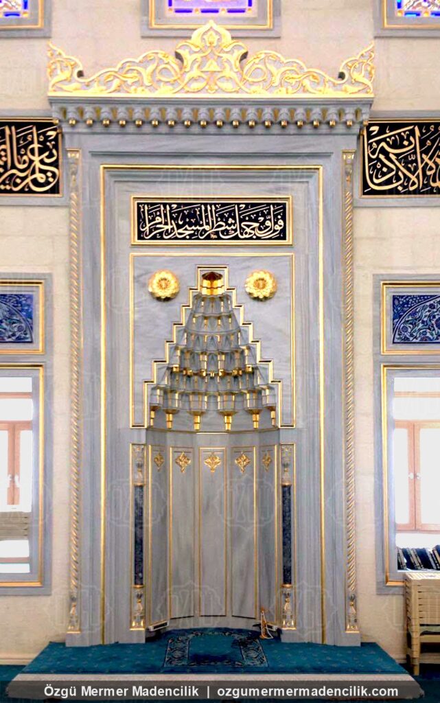 Ankara mermer mihrap - Özgü Mermer Madencilik cami donatıları üretimi